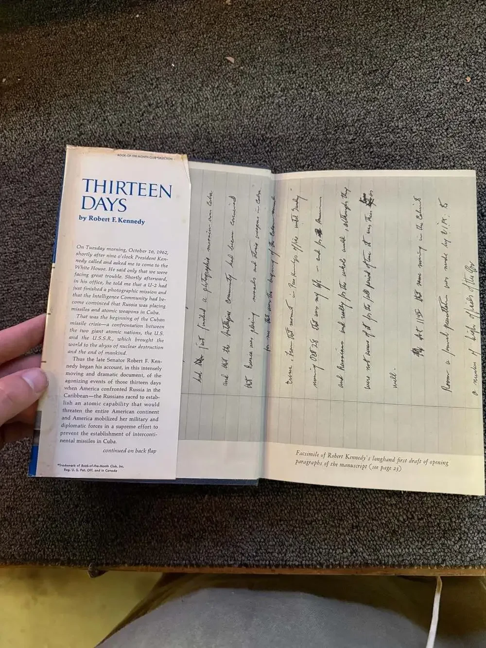Thirteen Days: A Memoir of the Cuban Missile Crisis by Robert F. Kennedy (1969 H